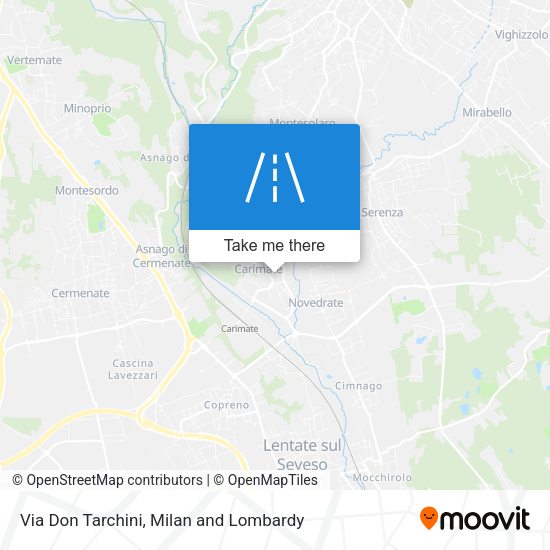 Via Don Tarchini map
