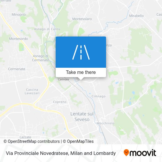 Via Provinciale Novedratese map