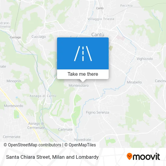 Santa Chiara Street map