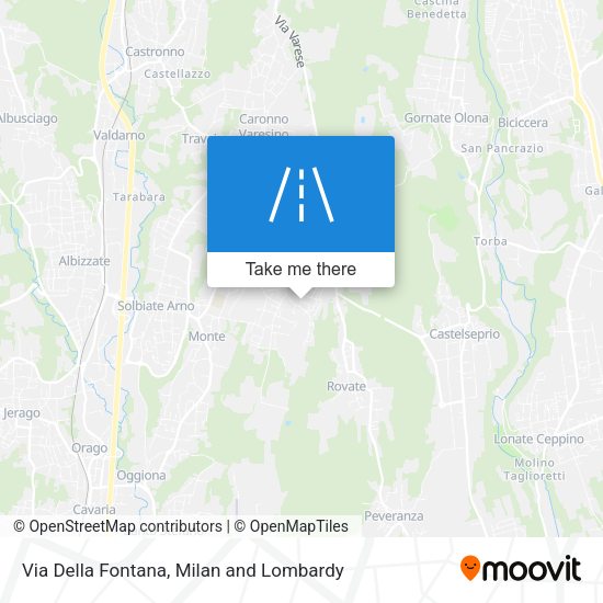 Via Della Fontana map