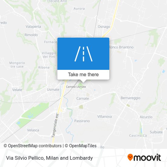 Via Silvio Pellico map