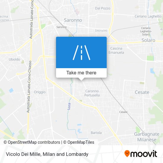 Vicolo Dei Mille map