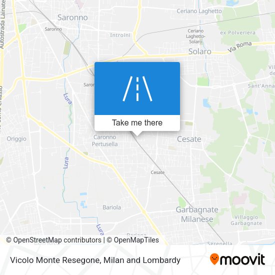 Vicolo Monte Resegone map