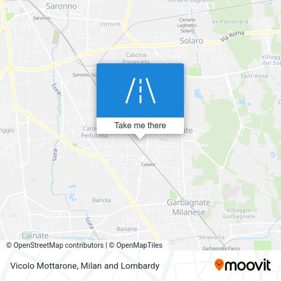 Vicolo Mottarone map