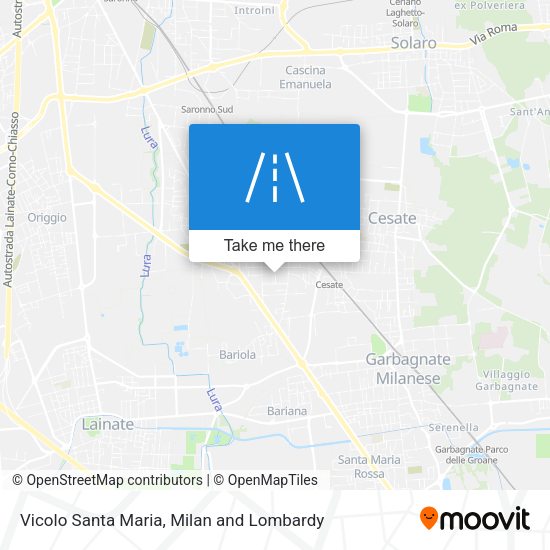 Vicolo Santa Maria map
