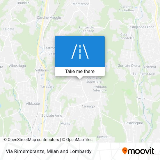 Via Rimembranze map