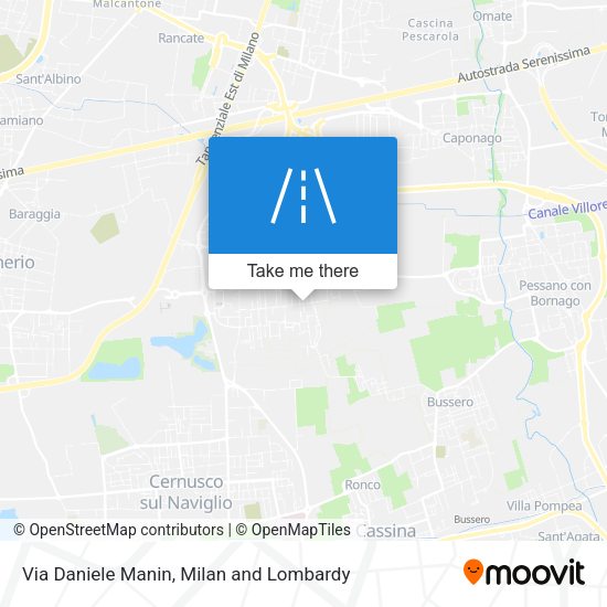 Via Daniele Manin map