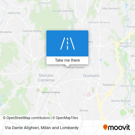 Via Dante Alighieri map
