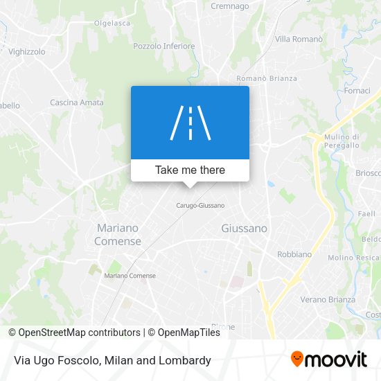 Via Ugo Foscolo map