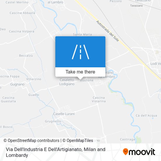 Via Dell'Industria E Dell'Artigianato map