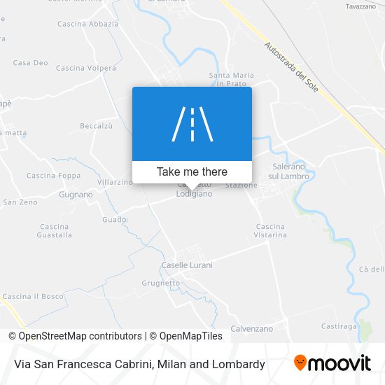 Via San Francesca Cabrini map