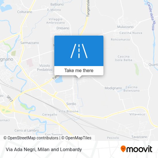 Via Ada Negri map