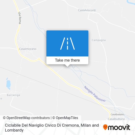 Ciclabile Del Naviglio Civico Di Cremona map