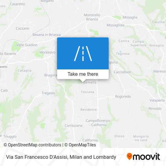 Via San Francesco D'Assisi map