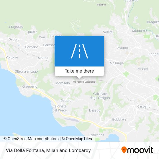 Via Della Fontana map