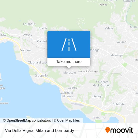 Via Della Vigna map