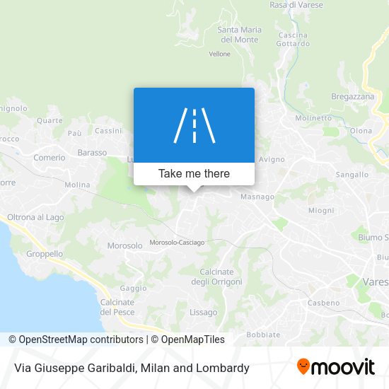 Via Giuseppe Garibaldi map