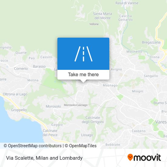Via Scalette map
