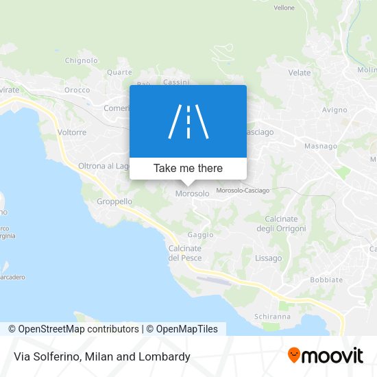 Via Solferino map