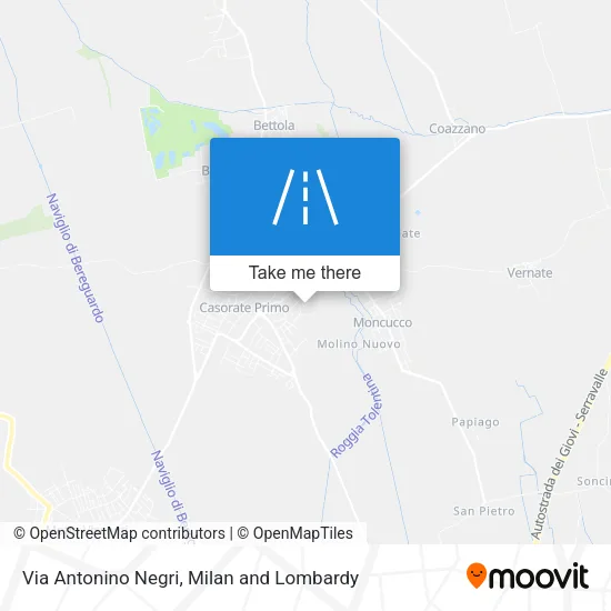 Via Antonino Negri map