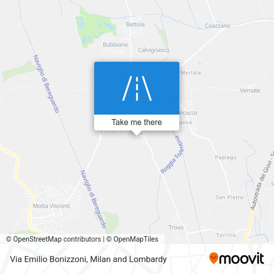 Via Emilio Bonizzoni map