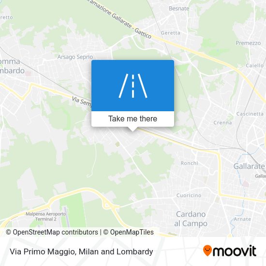 Via Primo Maggio map