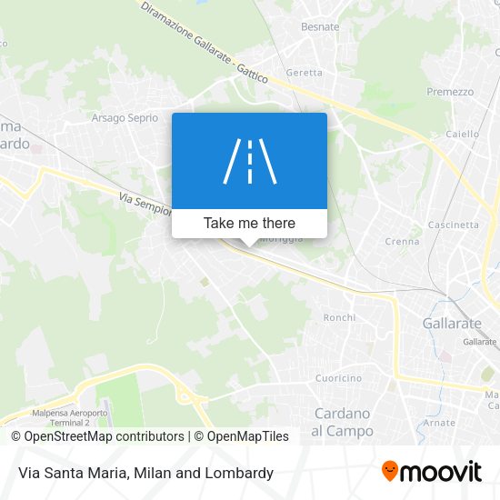 Via Santa Maria map