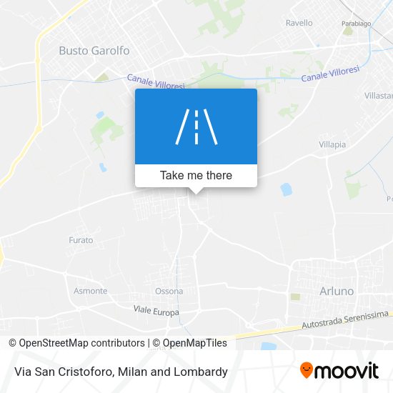 Via San Cristoforo map