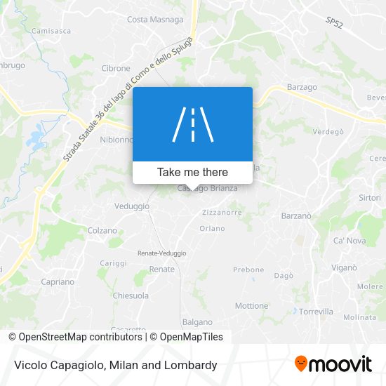 Vicolo Capagiolo map