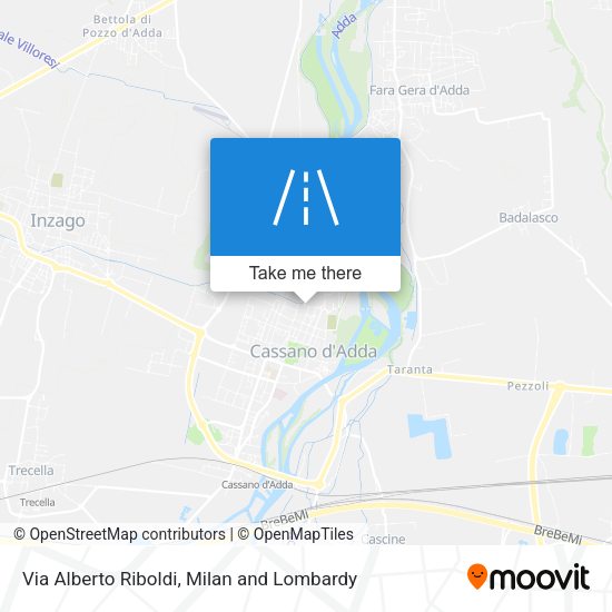 Via Alberto Riboldi map