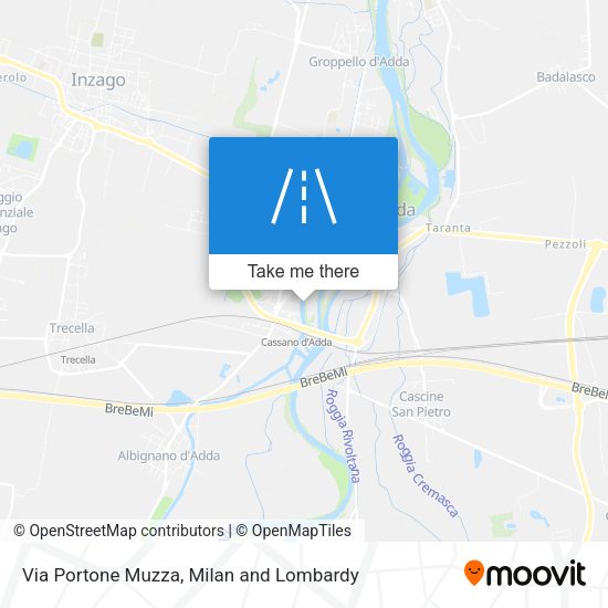 Via Portone Muzza map