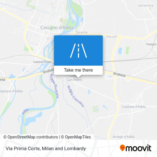 Via Prima Corte map