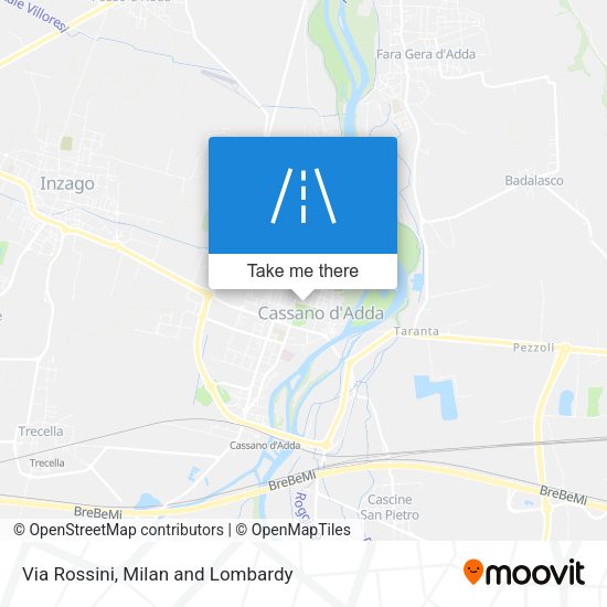 Via Rossini map