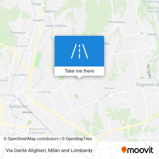 Via Dante Alighieri map