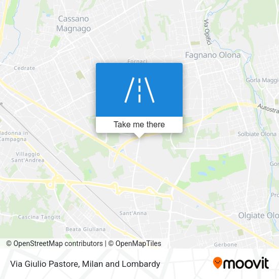 Via Giulio Pastore map