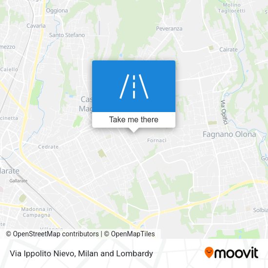 Via Ippolito Nievo map