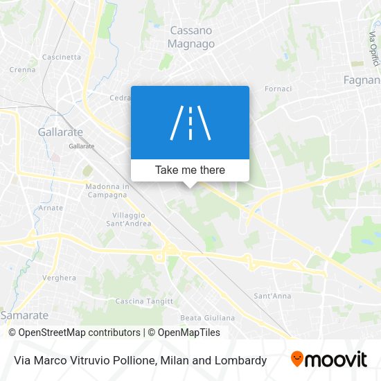 Via Marco Vitruvio Pollione map