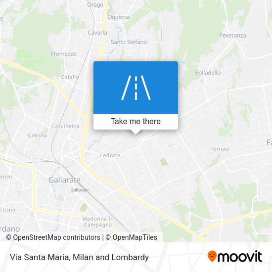 Via Santa Maria map