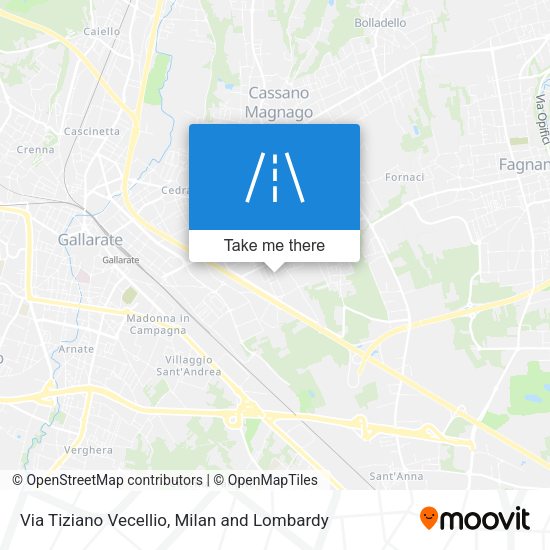 Via Tiziano Vecellio map