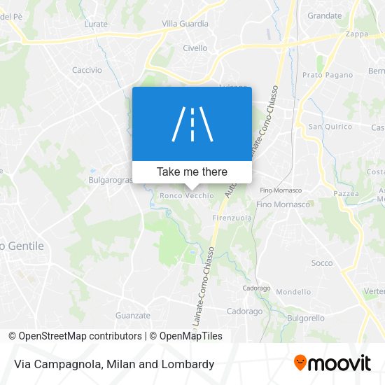 Via Campagnola map