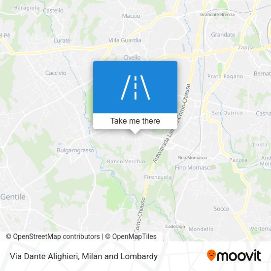 Via Dante Alighieri map