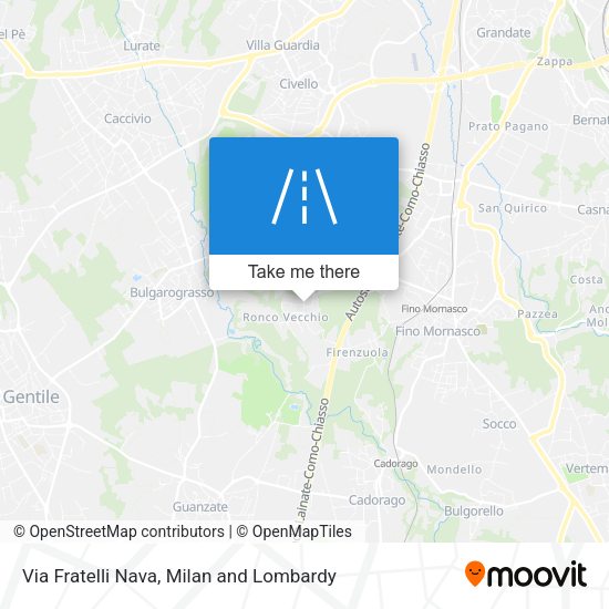 Via Fratelli Nava map