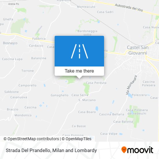 Strada Del Prandello map