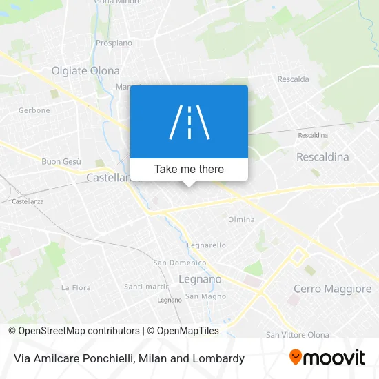 Via Amilcare Ponchielli map