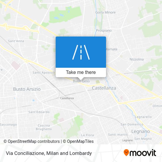 Via Conciliazione map