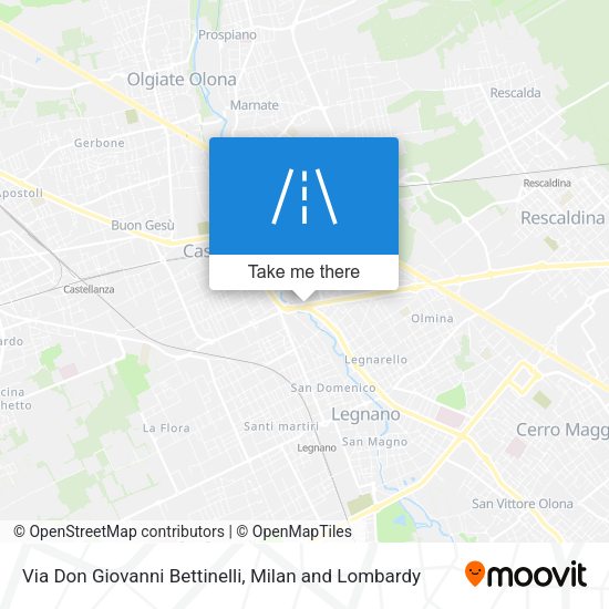 Via Don Giovanni Bettinelli map