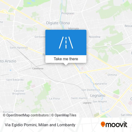 Via Egidio Pomini map