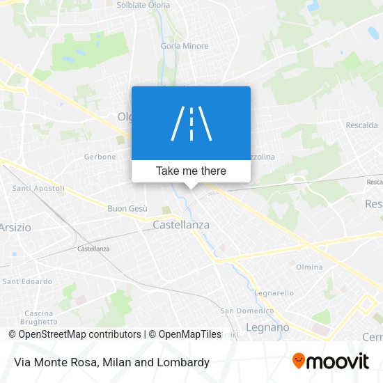 Via Monte Rosa map