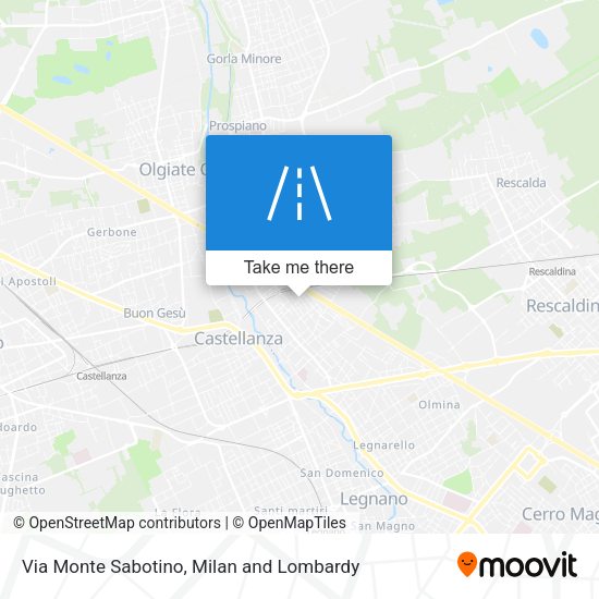 Via Monte Sabotino map