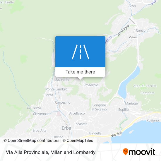 Via Alla Provinciale map